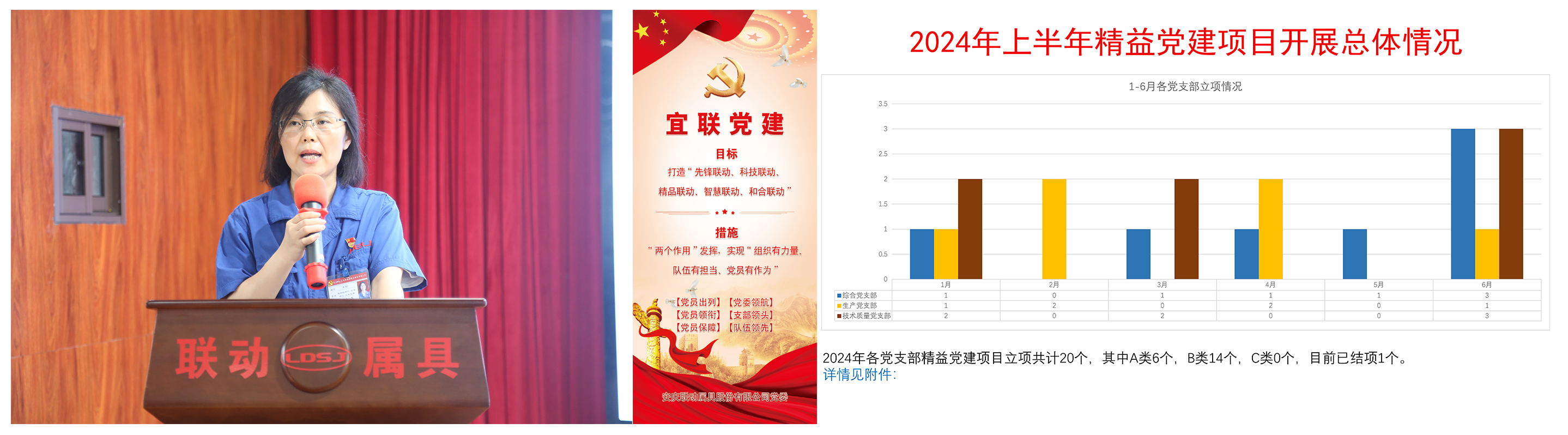 公司黨委副書記、紀委書記王麗解讀“宜聯黨建”品牌并通報2024年上半年精益黨建項目開展情況.png